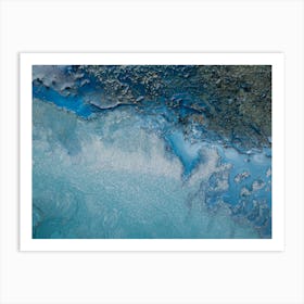 Cyan Waters 4 Art Print