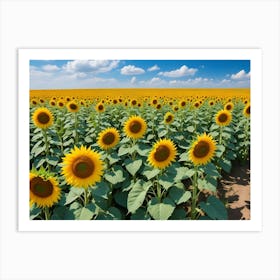 Sunflower Field 1 Art Print