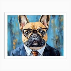 This Frenchie Is All Business 7 Art Print