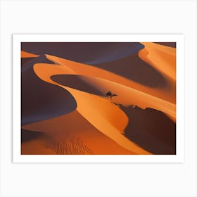 Camel In The Sahara 1 Art Print