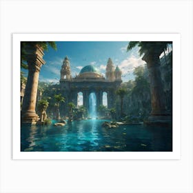 Egyptian Temple Art Print