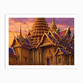 Grand Palace Of Thailand Art Print