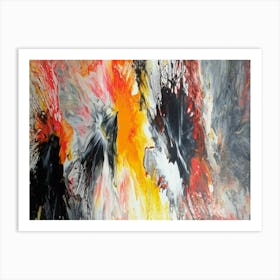 Abstract Painting Flams Art Print