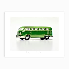Toy Car Volkswagen Drag Bus Green Poster Art Print
