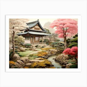 Asian Garden 1 Art Print