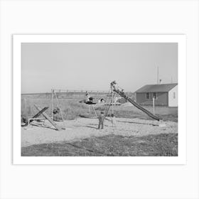 Children At Play At The Fsa (Farm Security Administration) Camp For Farm Families,Caldwell, Idaho By Russell Lee Art Print