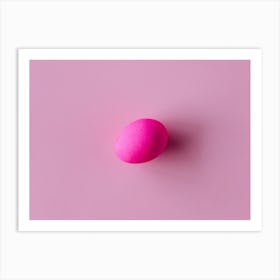 Pink Ball On Pink Background Art Print