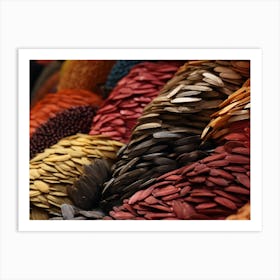 Colorful Seeds In A Market Art Print