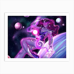 Saturn girl Art Print