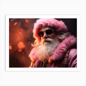 Modern Santa Claus Art Print