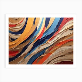 'Wavy Lines' 1 Art Print