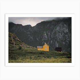 Yellow Mountain Cabin Art Print