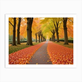 Autumn Path 1 Art Print