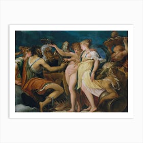 The Marriage Of Cupid And Psyche, Andrea Schiavone Art Print