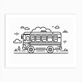 School Bus 2 Art Print