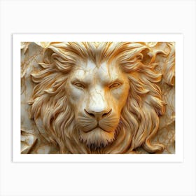 Lion Head 5 Art Print