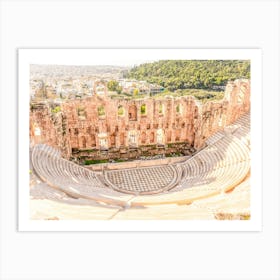 Odeon Of Herodes Atticus Of The Acropolis Art Print