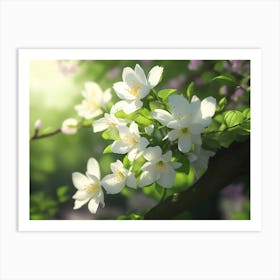 Beautiful Spring Greenery In Full Bloom Art Print