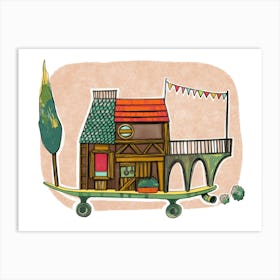 Kid's Skate House Art Print