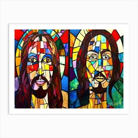 JC Power - Jesus And Christ Art Print