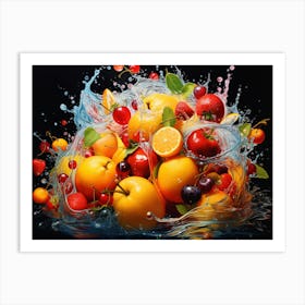 Fruit Splash 11 Art Print