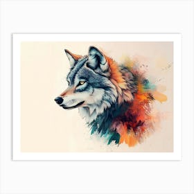 Wolf Painting Art Print