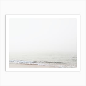 Minimalist Beach Waves Art Print