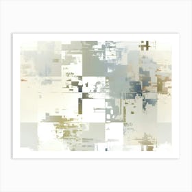 Distressed Brick Tile 9 Art Print