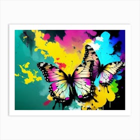 Colorful Butterflies 138 Art Print