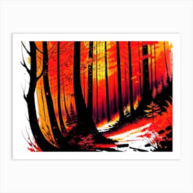 Walk In The Woods 12 Art Print