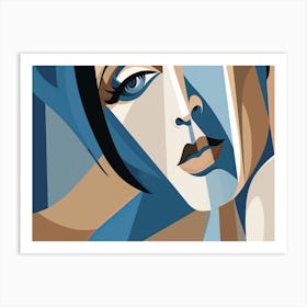 Woman'S Face 1 Art Print