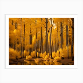 Autumn Forest 105 Art Print