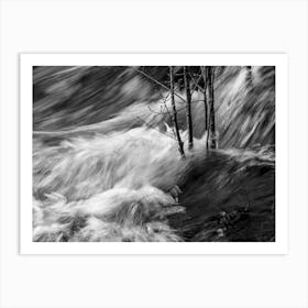 Black And White Water Art Print