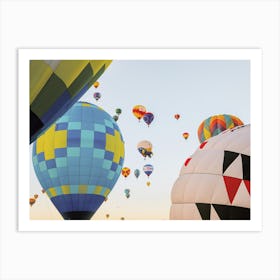 Hot Air Balloons At Sunrise Art Print