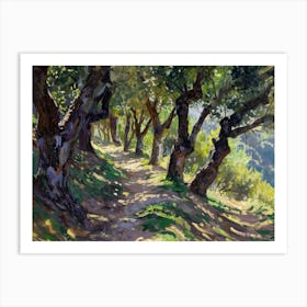 Olive Grove 1 Art Print