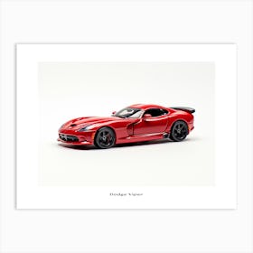 Toy Car Dodge Viper Red Poster Art Print