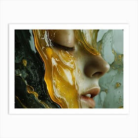 Honey Drips Art Print