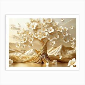 Tree Of Gold 1 Art Print