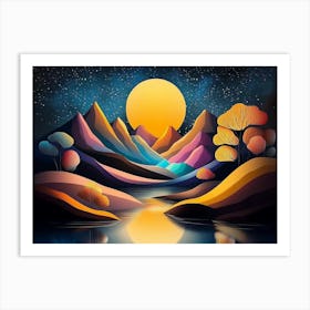 Landscape Painting Art Print