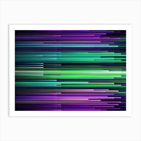 Abstract Background With Colorful Vertical Lines Art Print