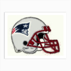 New England Patriots Hetmet Art Print