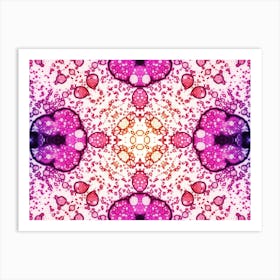 Abstraction Pink Watercolor Art Print