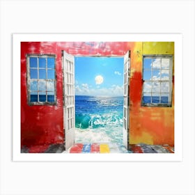 Doorway To The Ocean Art Print