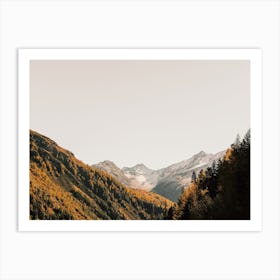 Autumn Mountain Range Art Print