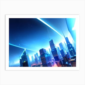 Futuristic City 5 Art Print