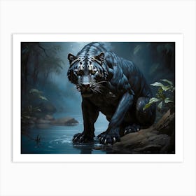 Black Tiger Art Print