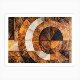 Abstract Wood Carving Art Print