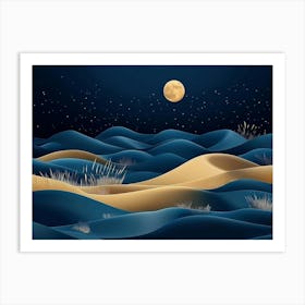 Night In The Desert Art Print