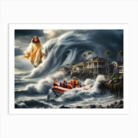 Jesus In The Storm Art Print