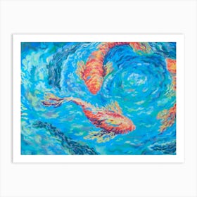 Koi Fish Art Print